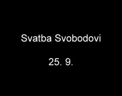 Svatba Svobodovi, fotografie 1