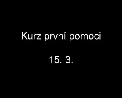 Kurz první pomoci, fotografie 1