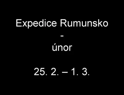 Rumunsko - únor, fotografie 1
