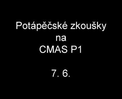 Zkoušky CMAS P1, fotografie 1