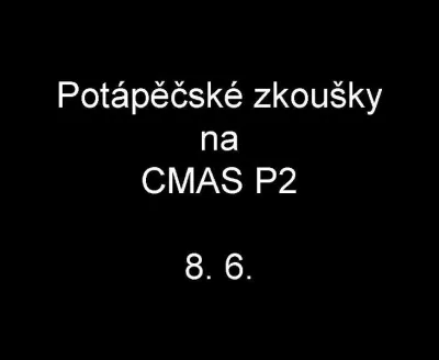 Zkoušky CMAS P2, fotografie 1
