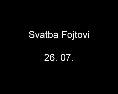 Svatba Fojtovi, fotografie 1