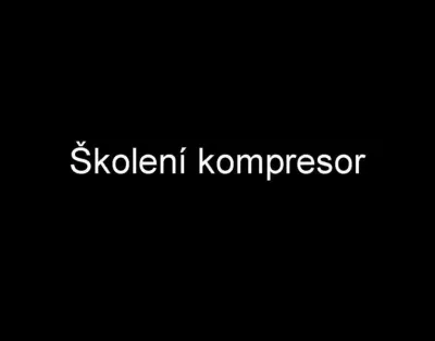 Školení kompresor, fotografie 1